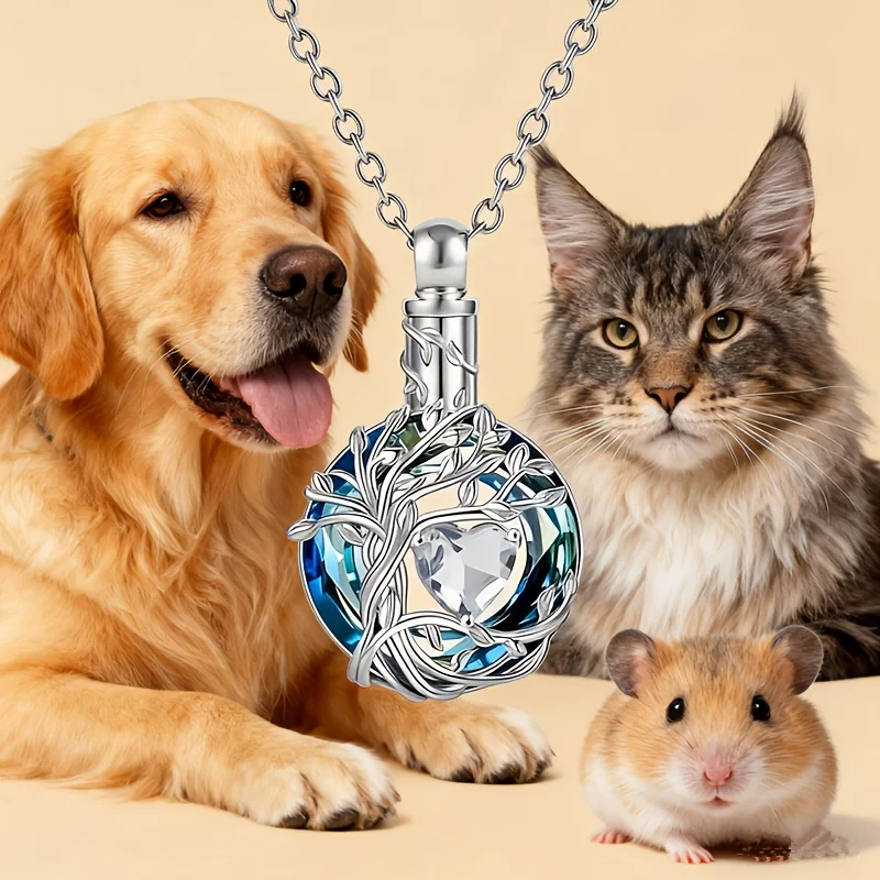Love Tree of Life Ash Necklace Dog Commemorative and Funeral Supplies thumbnail 2
