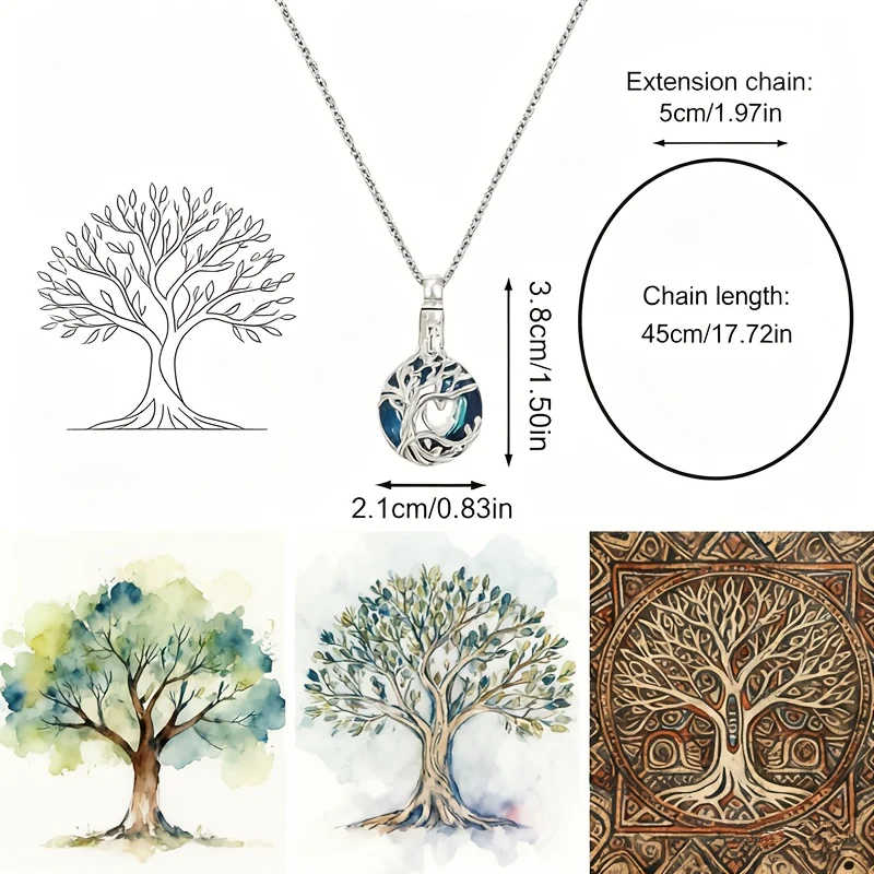 Love Tree of Life Ash Necklace Dog Commemorative and Funeral Supplies thumbnail 4