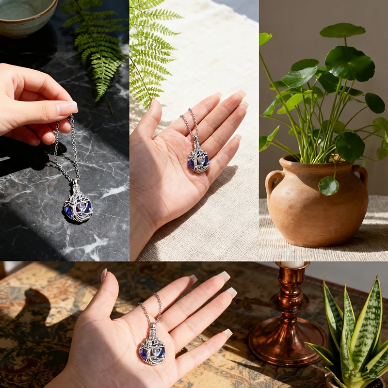 Love Tree of Life Ash Necklace Dog Commemorative and Funeral Supplies thumbnail 3