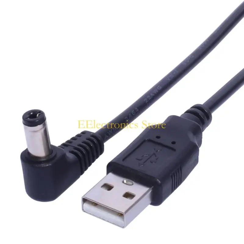 B03C Durable USB to DC5.5 x 2.1mm Cable DC5521 Connector Suitable for Electronic Piano, LED Strip, and Other Devices thumbnail 4