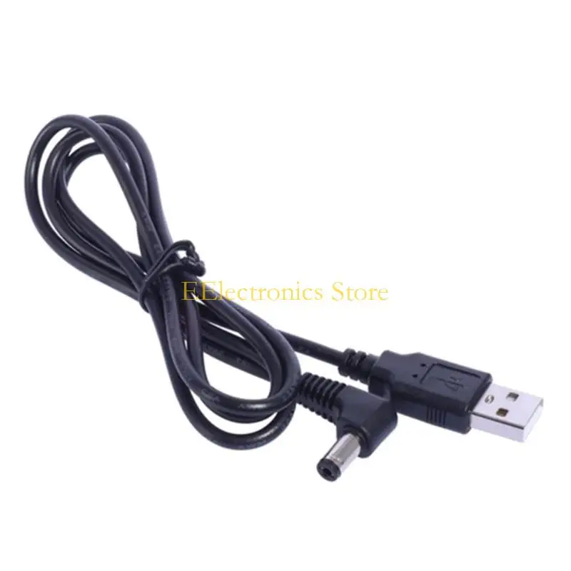 B03C Durable USB to DC5.5 x 2.1mm Cable DC5521 Connector Suitable for Electronic Piano, LED Strip, and Other Devices thumbnail 2