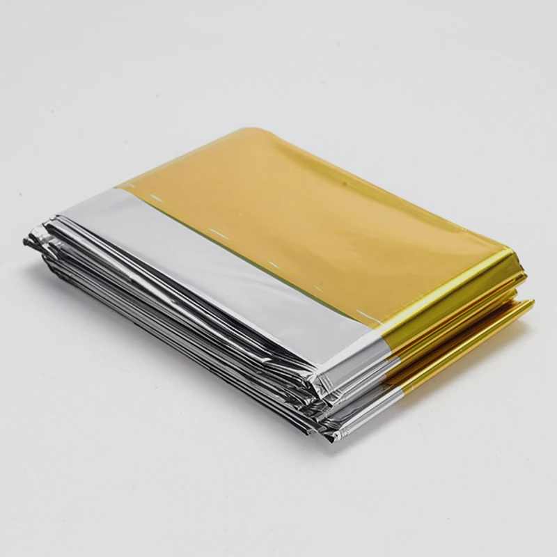 Extra Large Heavy Duty Emergency Blanket (12um) ,130/140/160x210cm Dual-Sided Outdoor Thermal Blanket〔YY33〕 thumbnail 2