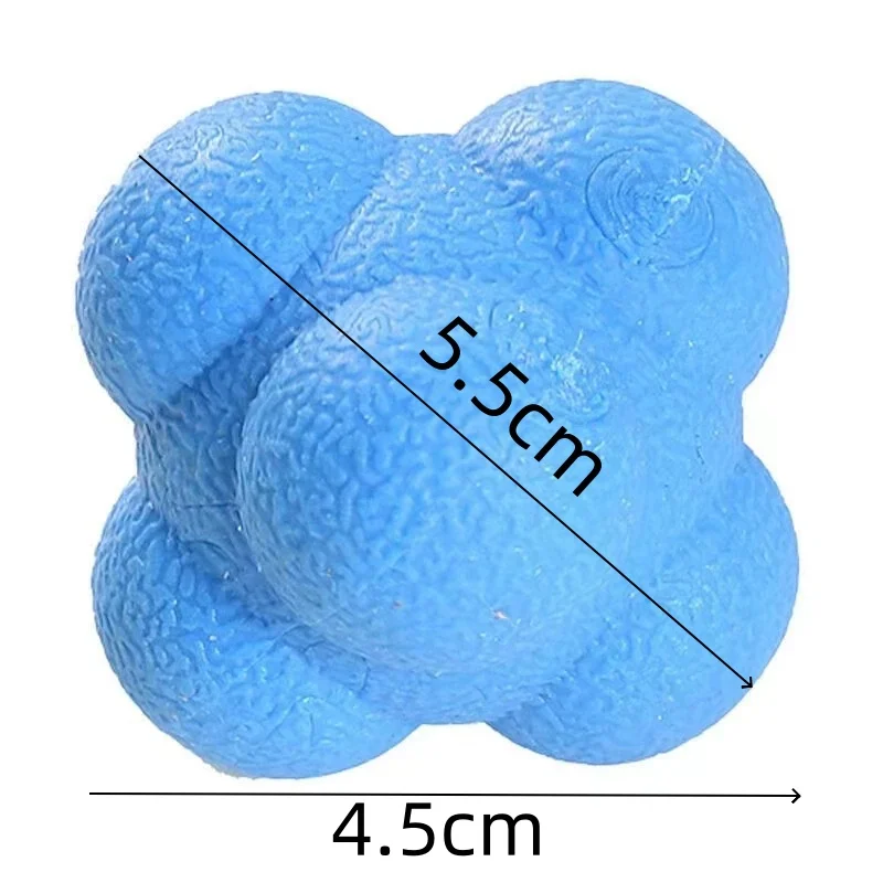Hexagonal Reaction Ball Fitness Sport Speed Agility Reflex- Skills Training Unpredictable Reaction Ball Outdoor Fun Ball Toys thumbnail 6