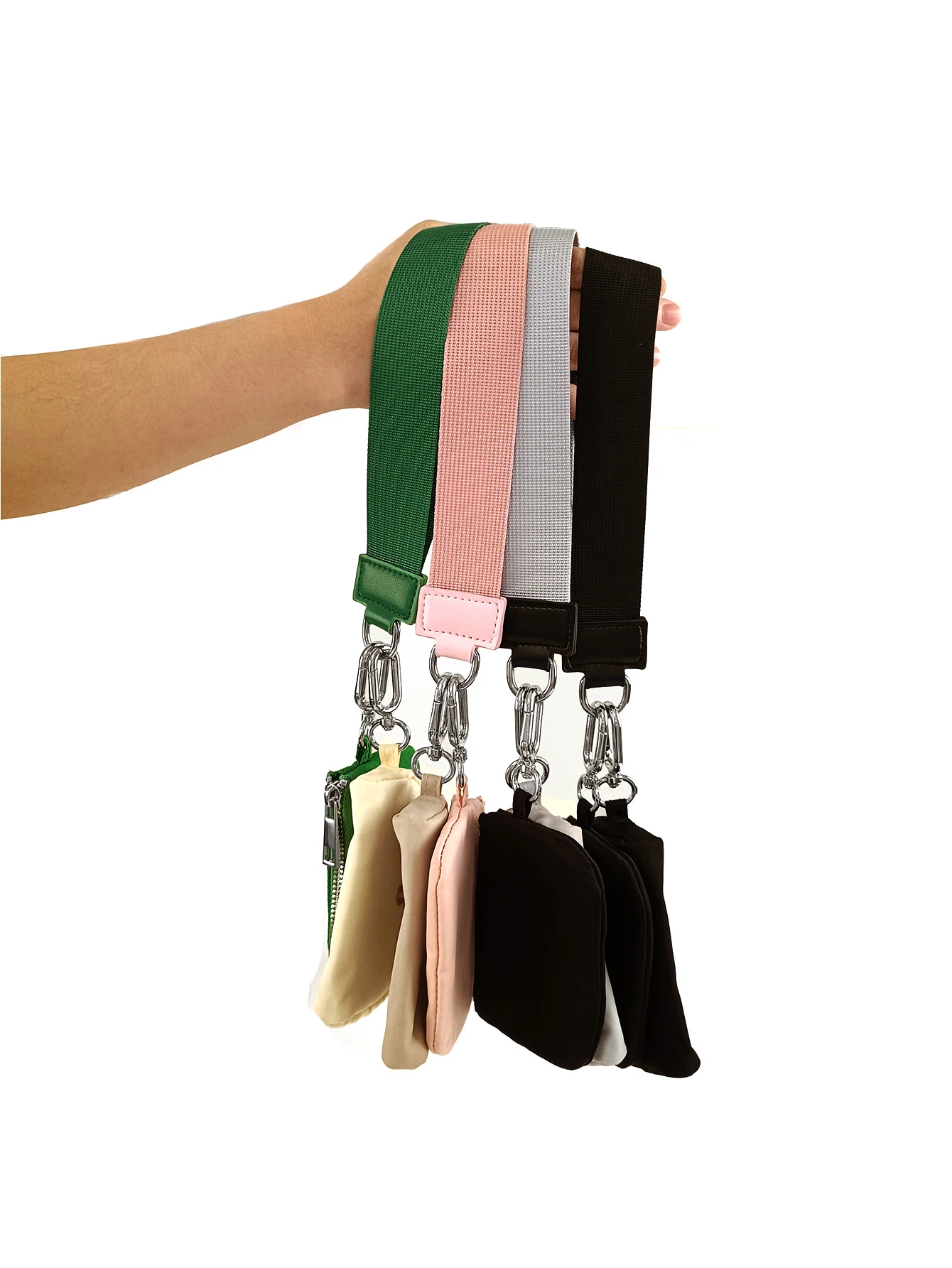 For Lulu, Wallet Dual Pouch Wristlet Wallets, Mini Zip Around Wristlet Wallet, Double Pocket Wrist Wallet Portable Coin Purse thumbnail 5