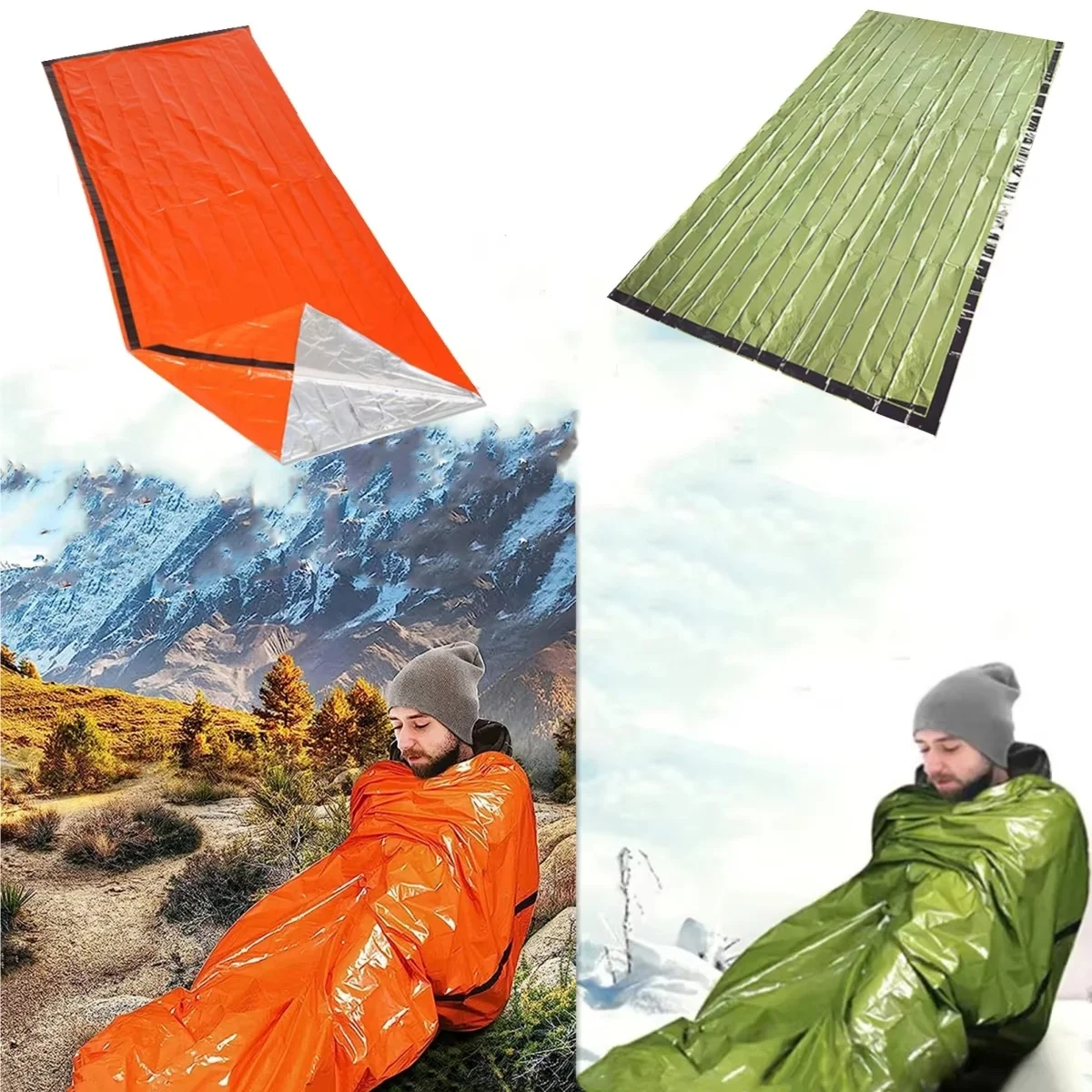 Ultra Light Portable Mountaineering Hiking Sleeping Bag All Season Warm Small Size Camping Special Equipment thumbnail 2