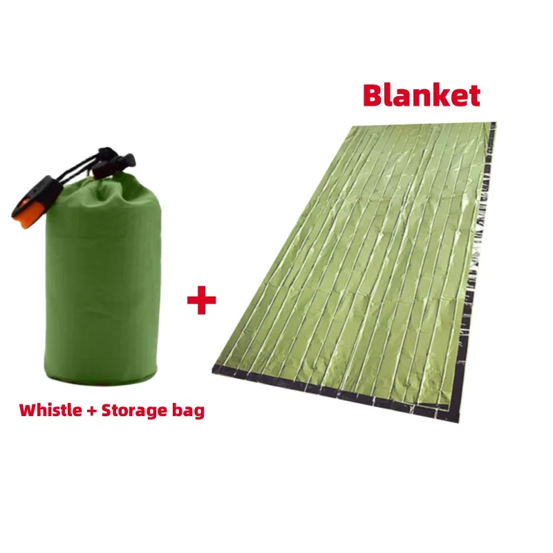Waterproof Mylar Emergency Blanket Lightweight Portable Survival Shelter Sleeping Bag for Outdoor Camping Hiking Travel