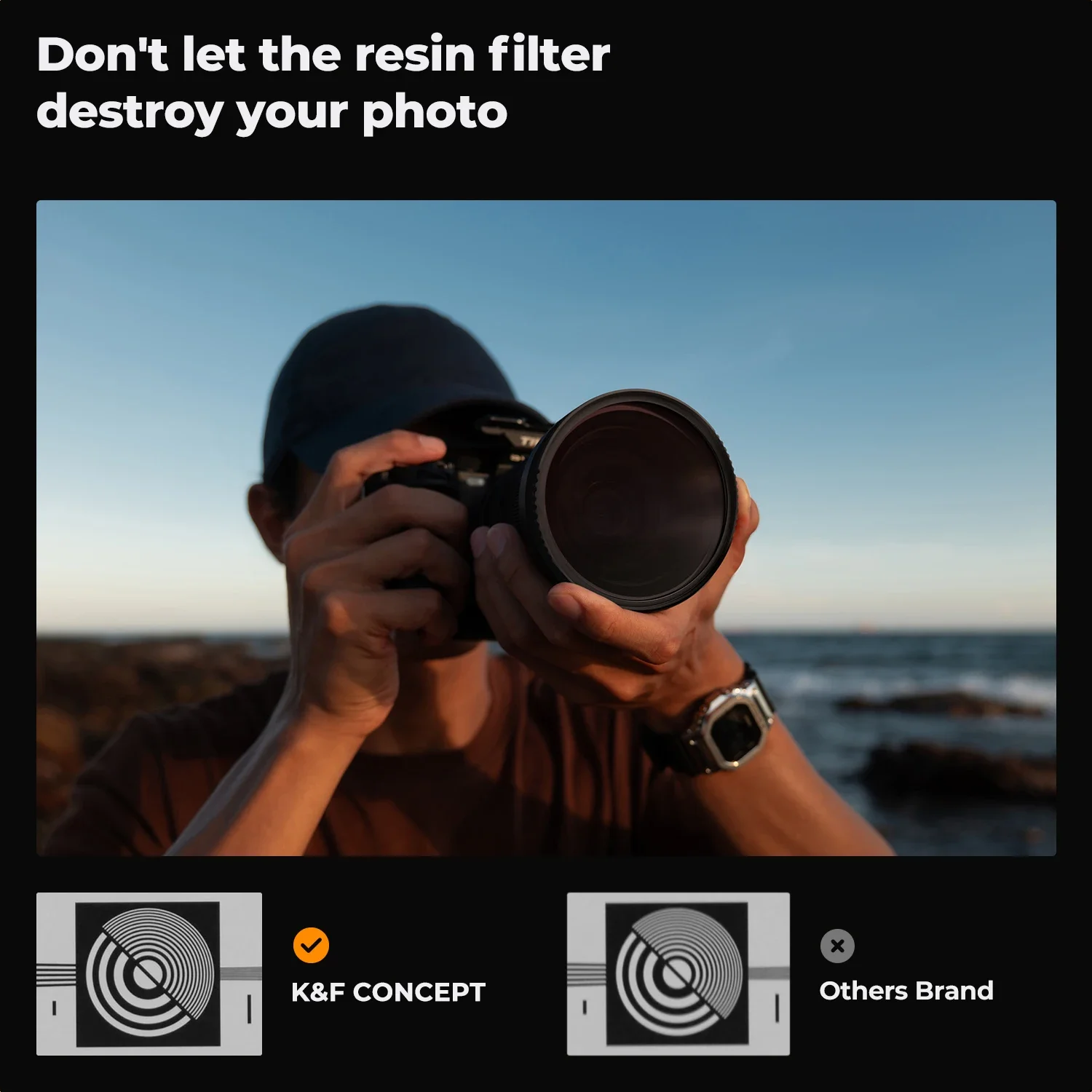 K&F CONCEPT K Series 49-82mm Filters UV/CPL/ND2-400/Black-Mist 1/4 Cap Clean Cloths Camera Lens Filter Set for Nikon Canon Leica thumbnail 6