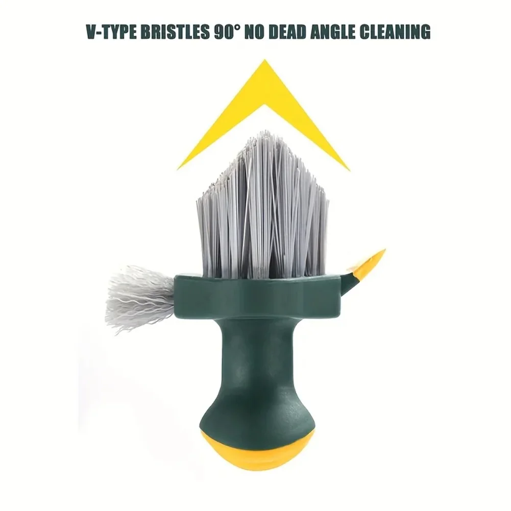 4 in 1 Brush Squeegee for Gap Groove Cleaning Tool Glass Scraper Kitchen Bathroom Floor Tire Cleaner Brushes Home Cleaning Brush thumbnail 2