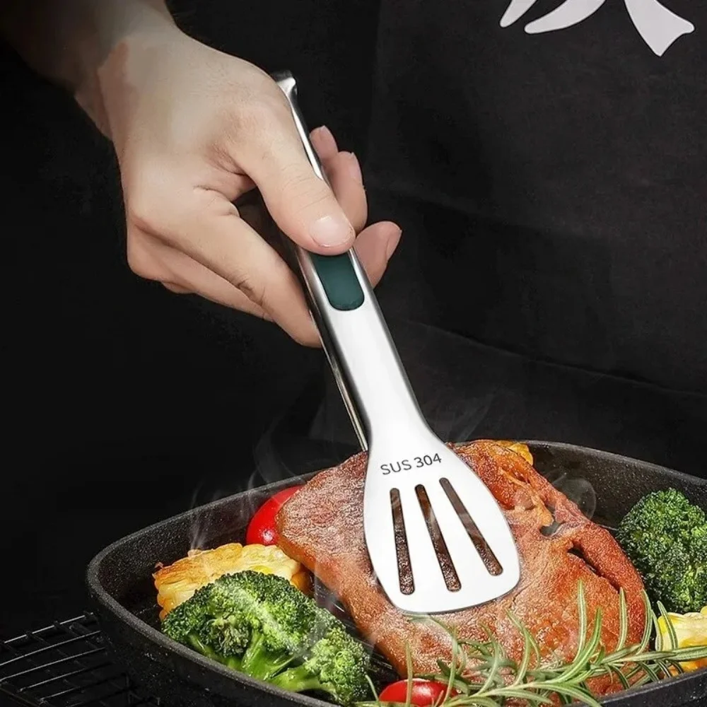 Stainless Steel Food Tongs BBQ Meat Salad Bread Clip Barbecue Grill Buffet Clamp Non-slip Food Tong Cooking Tools Kitchen Gadget thumbnail 3