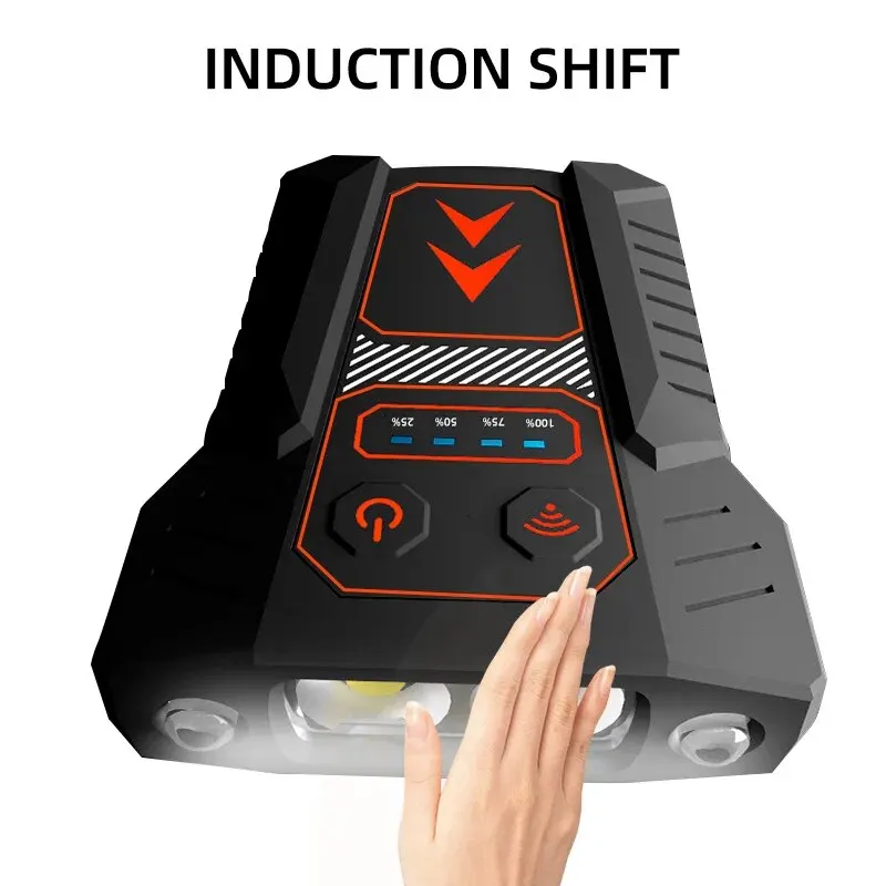 Waterproof Night Fishing Light Outdoor LED Lighting Strong Light Long Endurance Charging Intelligent Induction Light thumbnail 5