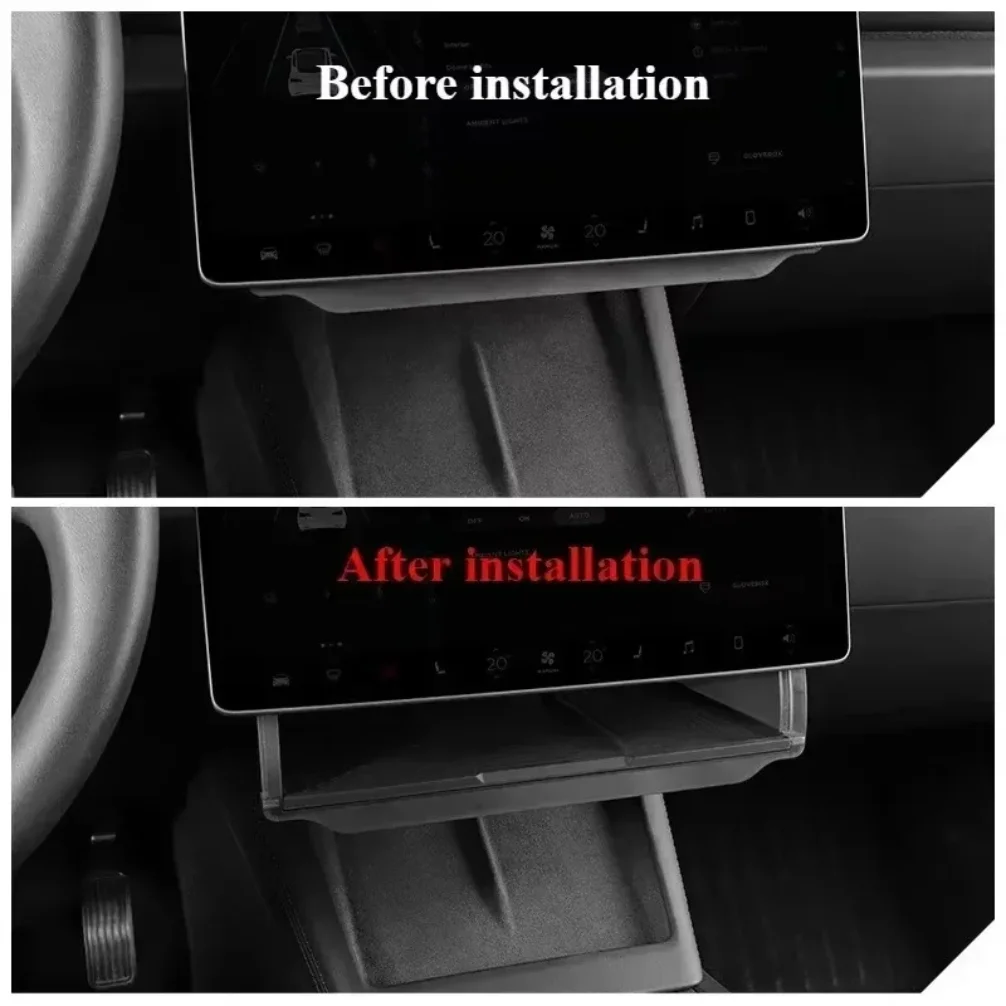 For Tesla Model Y LAUNCH/Juniper/3+ Highland Central Control Screen Storage Box Car Storage Box Automotive Accessories thumbnail 5