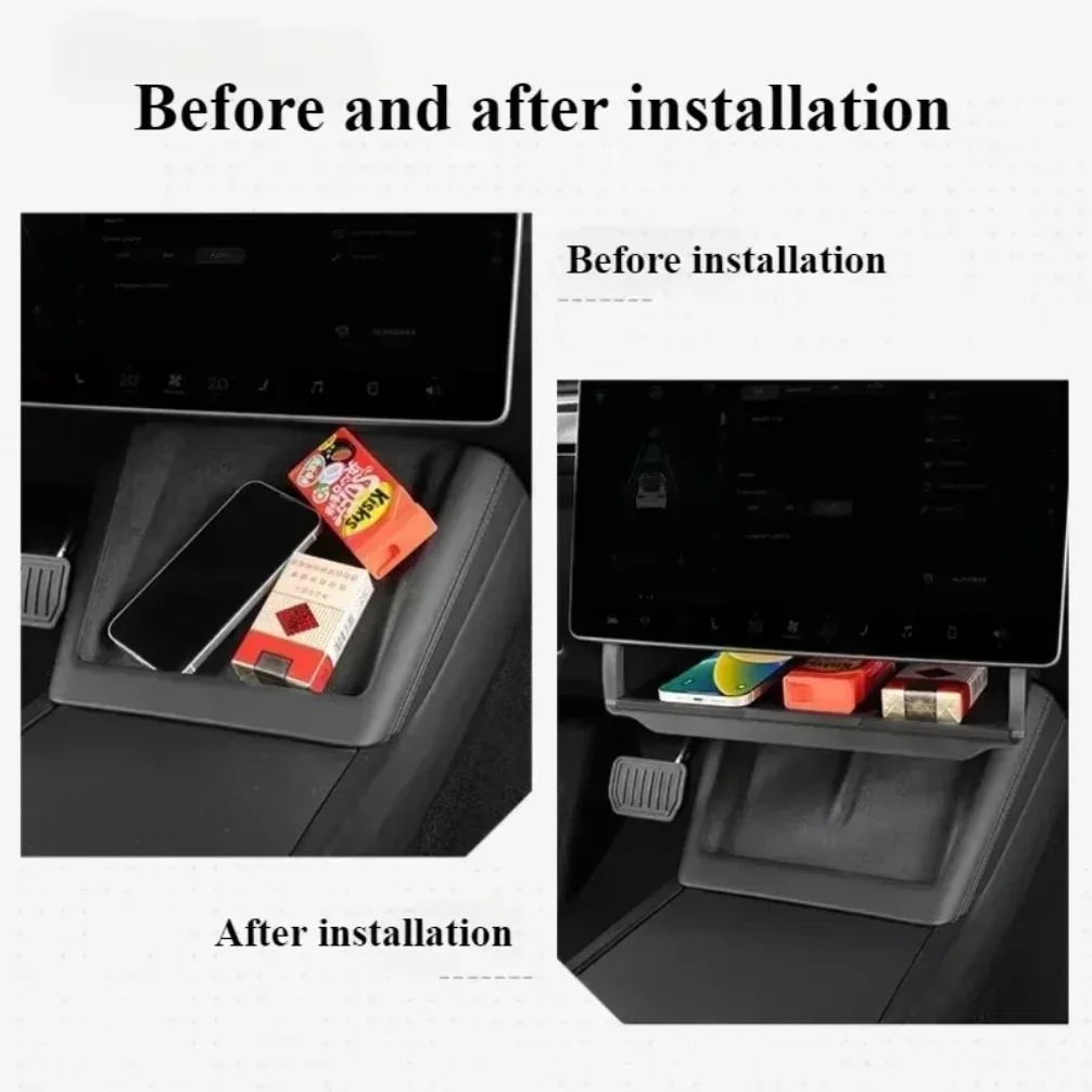 For Tesla Model Y LAUNCH/Juniper/3+ Highland Central Control Screen Storage Box Car Storage Box Automotive Accessories thumbnail 2