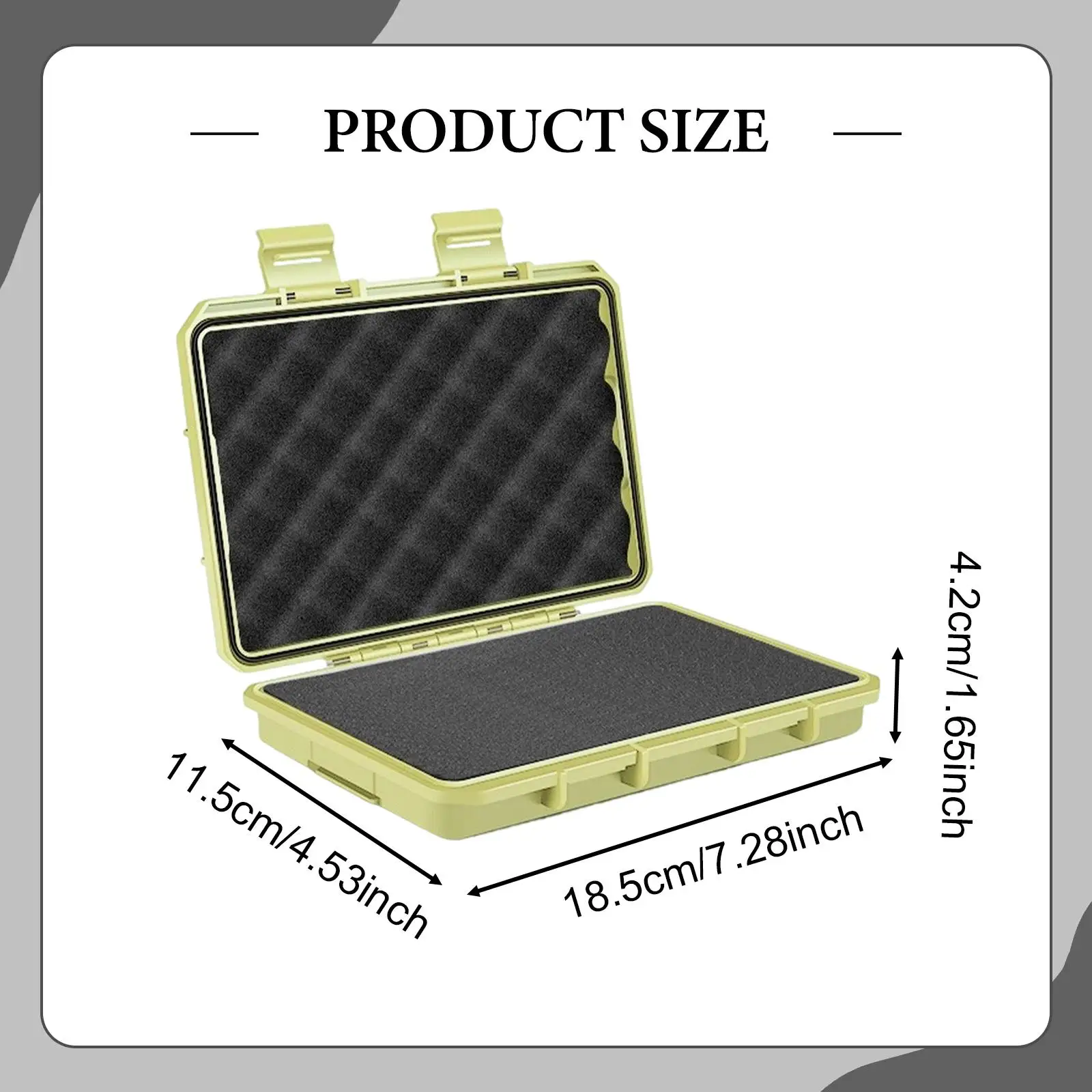 Hard Carrying Case with DIY Customizable Foam Universal Organizer Box Waterproof Carry Case for Hardware Parts Testing Equipment thumbnail 6