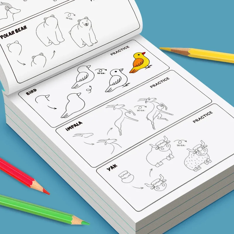 Kids Step-by-Step Drawing Book - Learn How to Draw Everything Easy Tutorial for Children, Creative Gift thumbnail 3