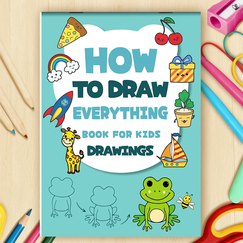 Kids Step-by-Step Drawing Book - Learn How to Draw Everything Easy Tutorial for Children, Creative Gift thumbnail 5