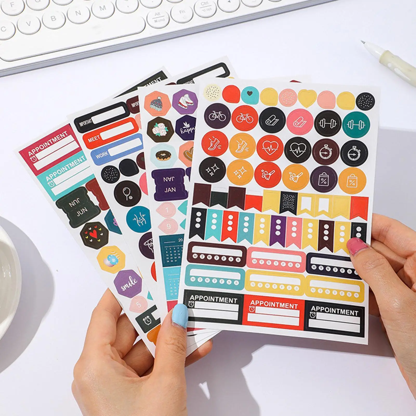 2026 new year Wall Calendar With Stickers Writing Schedule Monthly Planner Yearly Wall Calendar Poster For Home Office School thumbnail 4
