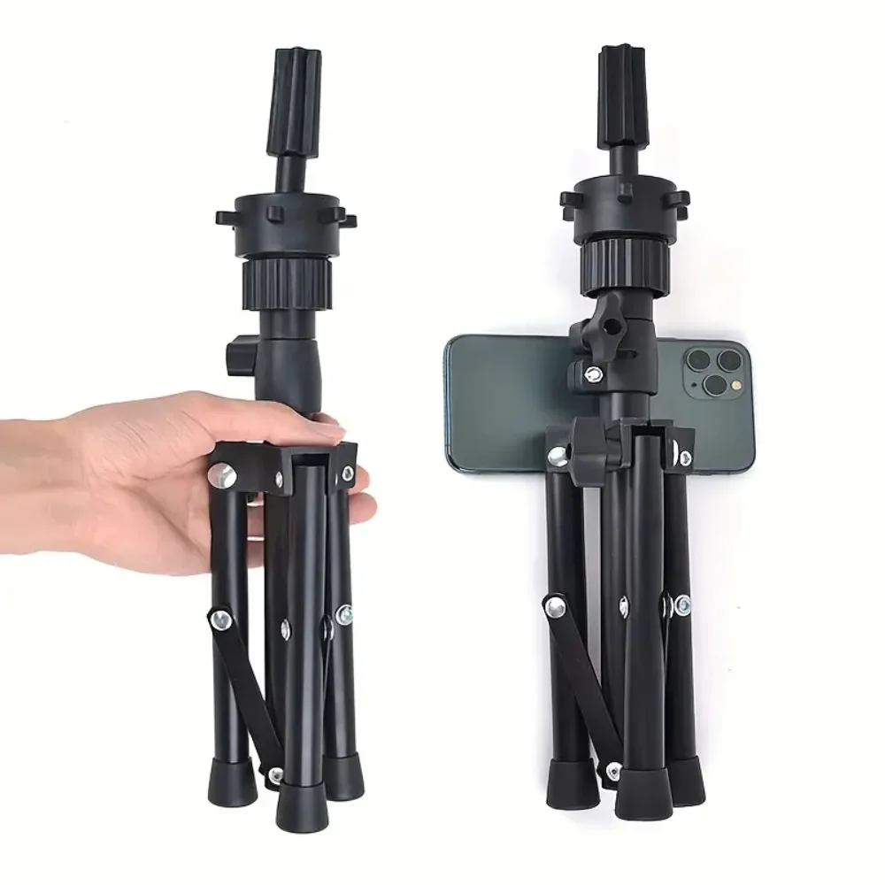 57cm/150cm Wig Stand Tripod Mannequin Head Stand for Mannequin Training Head Holder Hairdressing Clamp Tripod Stand Holder thumbnail 5