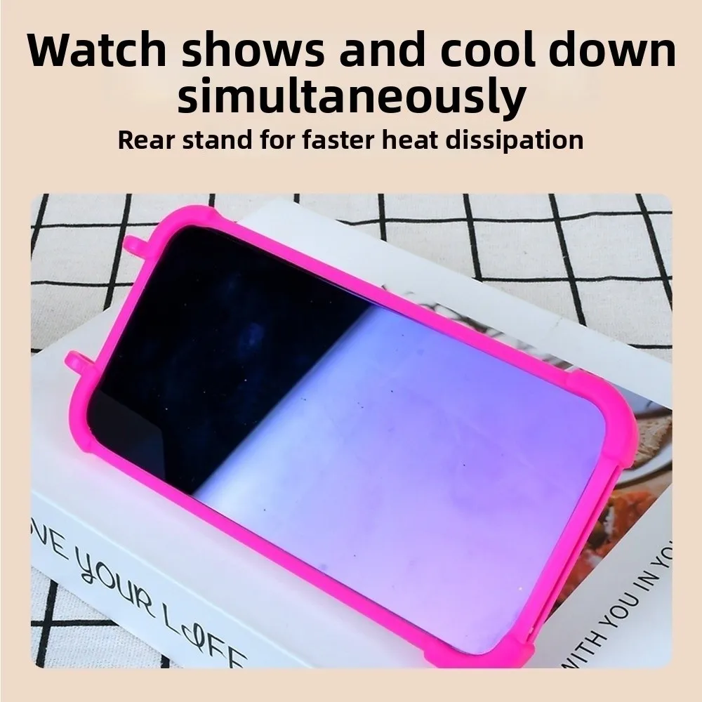 With Spring Clips Silicone Phone Case Anti-drop Four Ball Design Phone Protective Case Phone Soft Cover Bicycle Handlebar Mount thumbnail 6