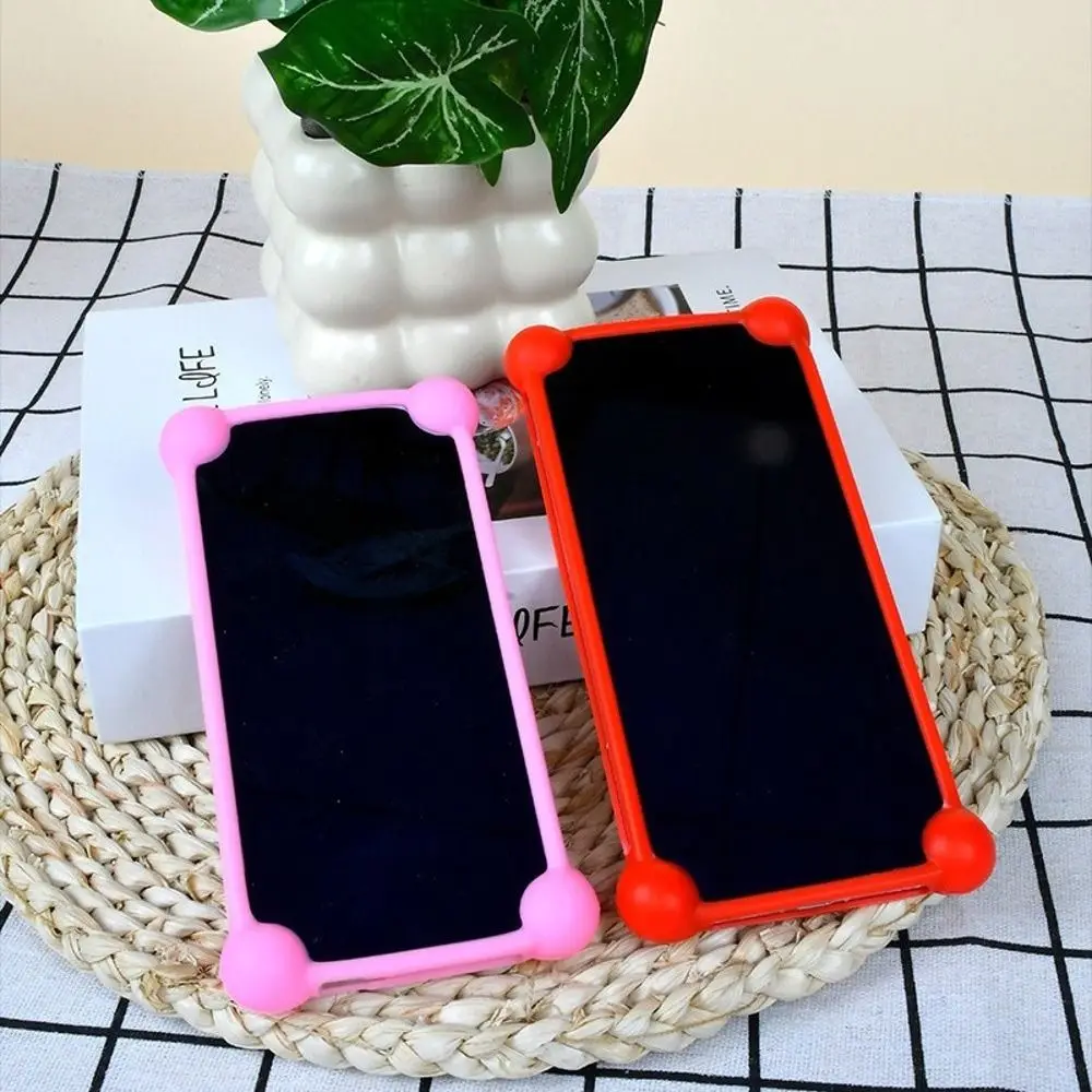 With Spring Clips Silicone Phone Case Anti-drop Four Ball Design Phone Protective Case Phone Soft Cover Bicycle Handlebar Mount