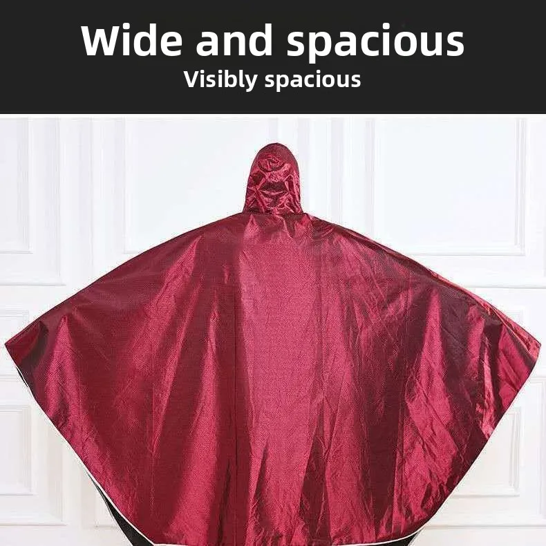 Electric Vehicle Raincoat Unisex Long Full Body Motorcycle Battery Car Double Person Large Size Rain Poncho Thick Oxford Clot... thumbnail 2
