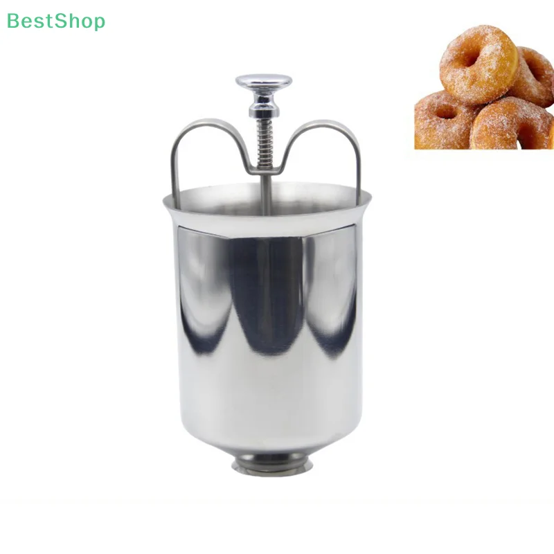 ♥Stainless Steel Donut Maker Press - Manual Dough Fryer Tool for Homemade Donuts & Pastry Baking