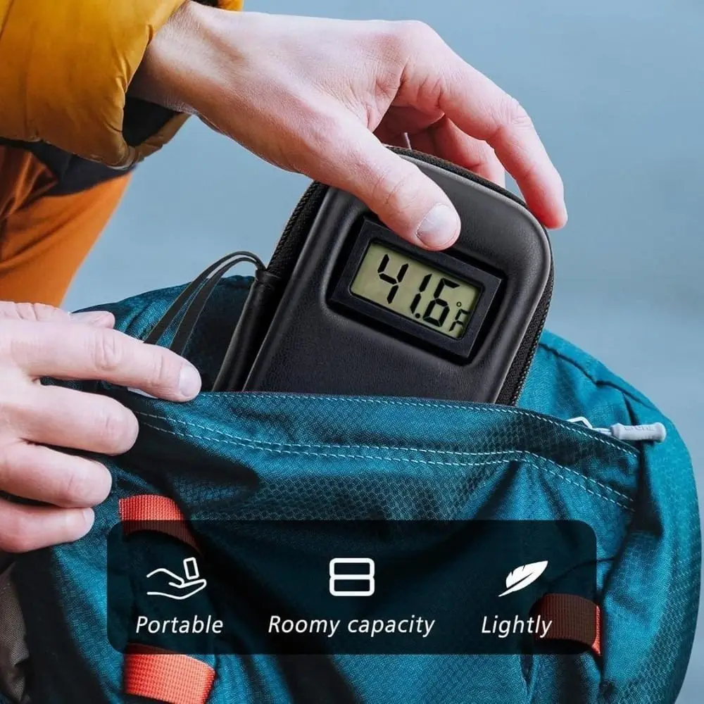Insulin Cooler Travel Case Waterproof Insulin Cooling Bag with Thermometer Display Medicine Organizer Bag for Diabetics thumbnail 2