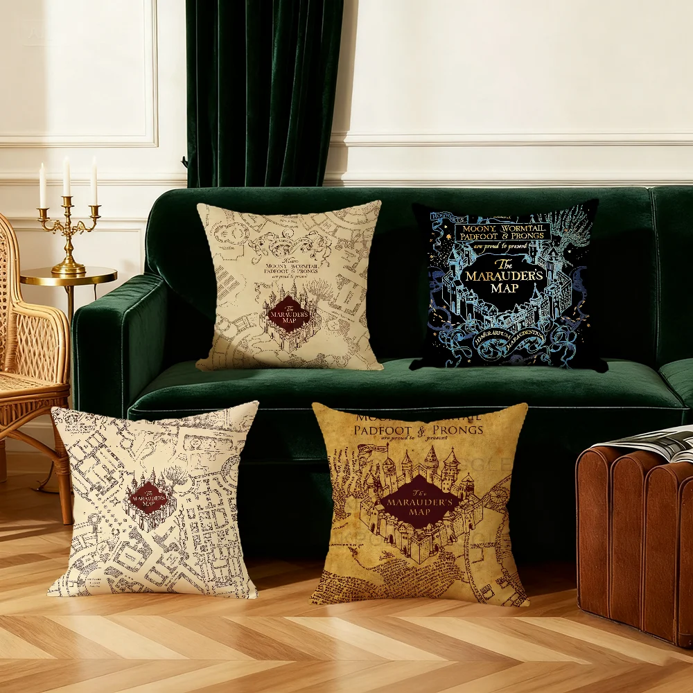 H-harry P-potter cushion cover Bedroom Sofa Decorative home Car portable Cushion Cover With Zipper Soft pillowcase