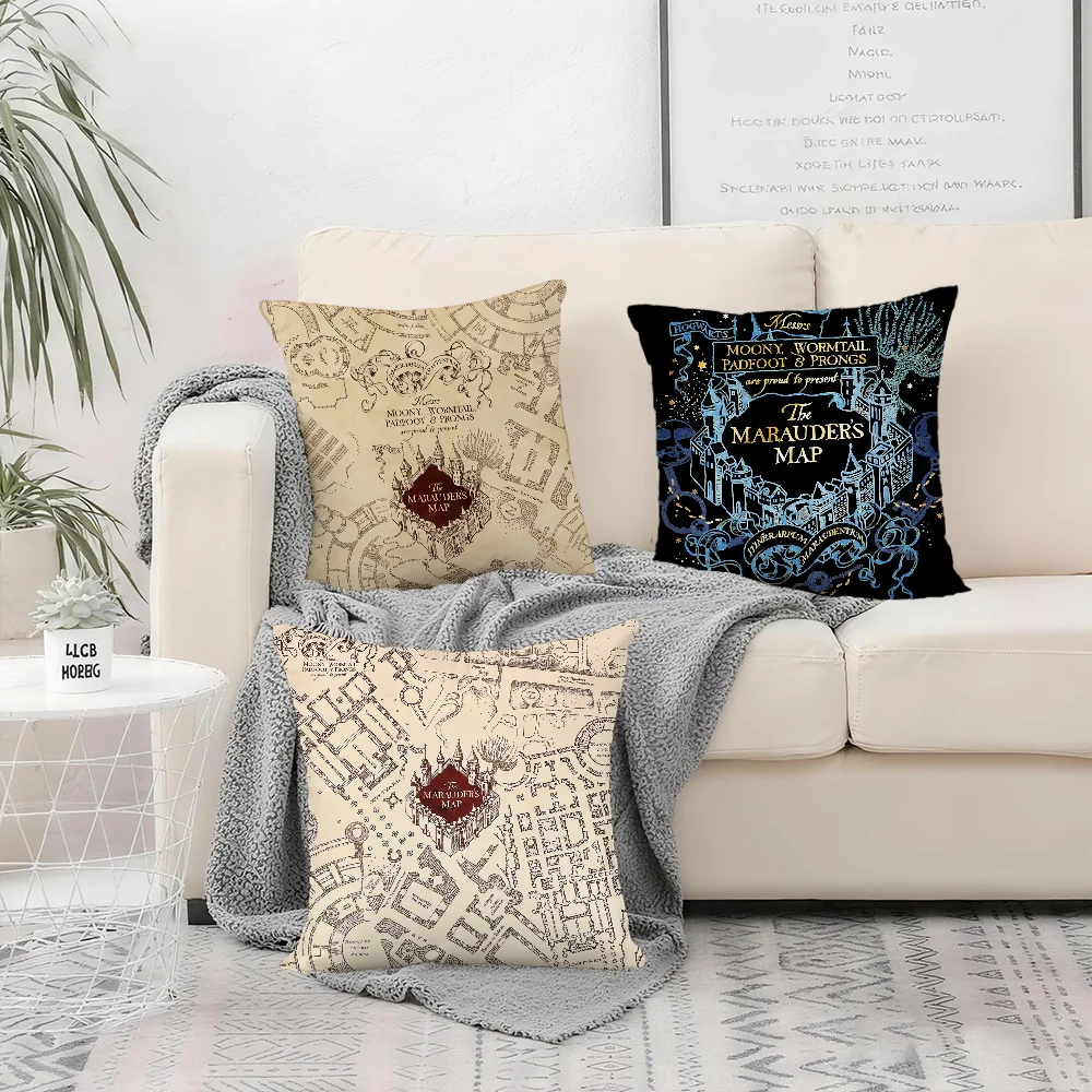 H-harry P-potter cushion cover Bedroom Sofa Decorative home Car portable Cushion Cover With Zipper Soft pillowcase thumbnail 2