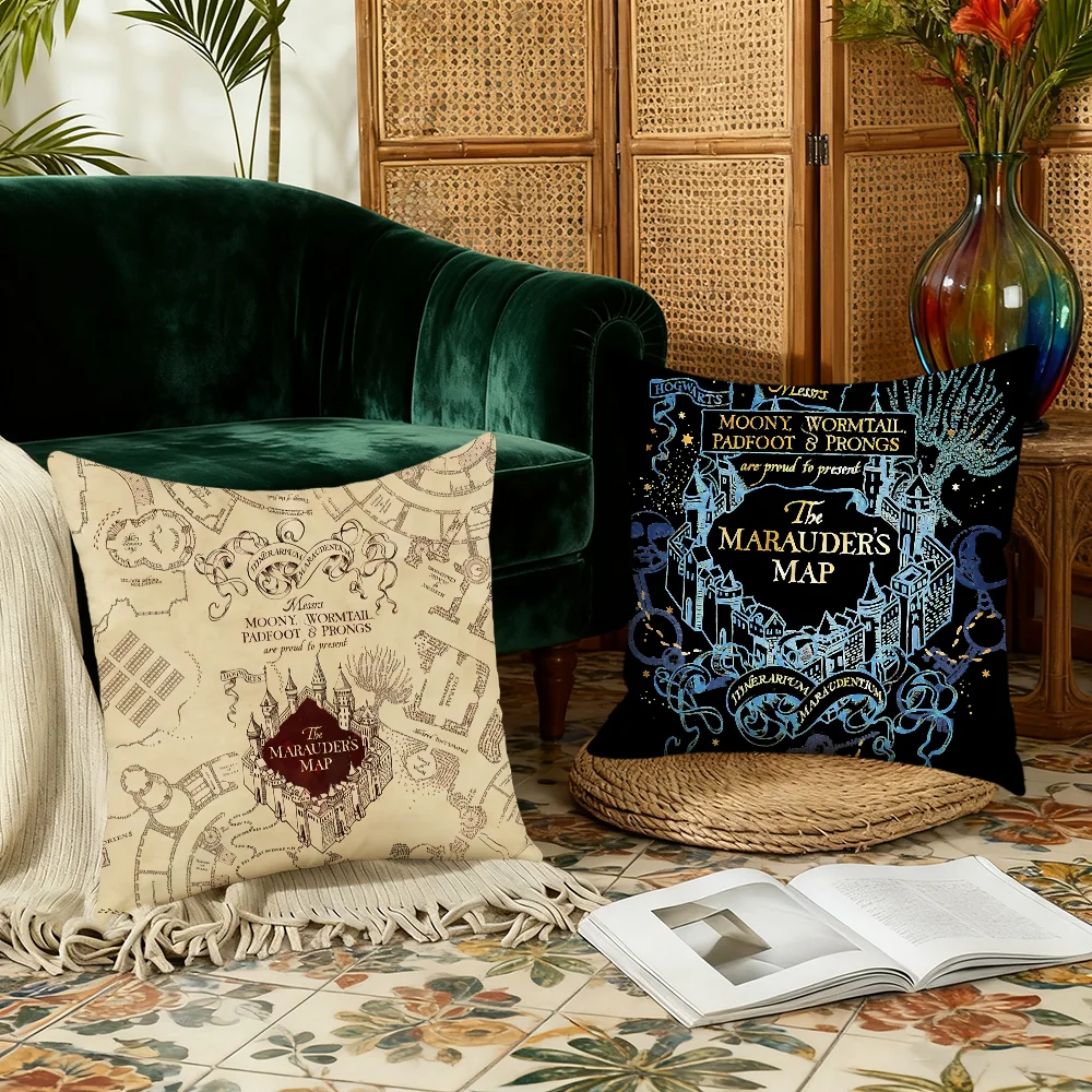 H-harry P-potter cushion cover Bedroom Sofa Decorative home Car portable Cushion Cover With Zipper Soft pillowcase thumbnail 4
