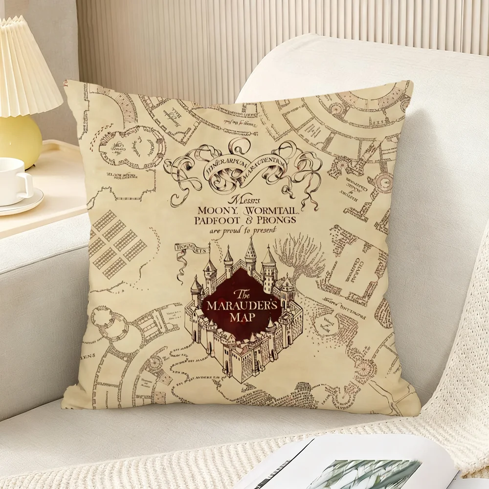 H-harry P-potter cushion cover Bedroom Sofa Decorative home Car portable Cushion Cover With Zipper Soft pillowcase thumbnail 5