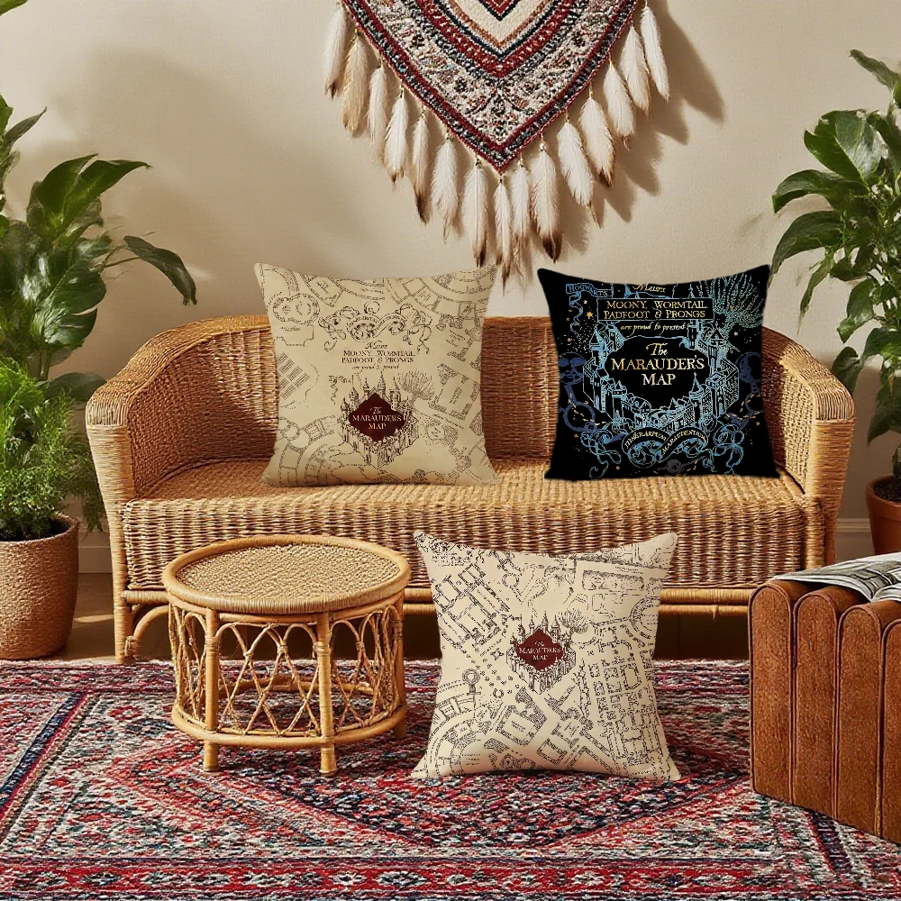 H-harry P-potter cushion cover Bedroom Sofa Decorative home Car portable Cushion Cover With Zipper Soft pillowcase thumbnail 3