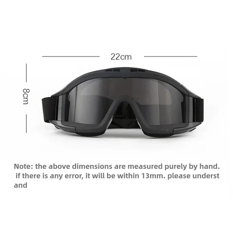 Explosion Proof Shooting Tactical Goggles Anti-impact CS War Game Airsoft Paintball Hunting Mounteering Goggles Glasses thumbnail 4