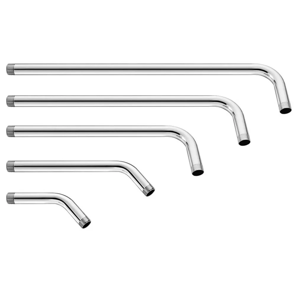 1PC Shower Head Extension Arm Wall Mounted Tube Rainfall Shower Tube Extend Pipe Water-saving Faucet Regulator Stainless Steel thumbnail 3
