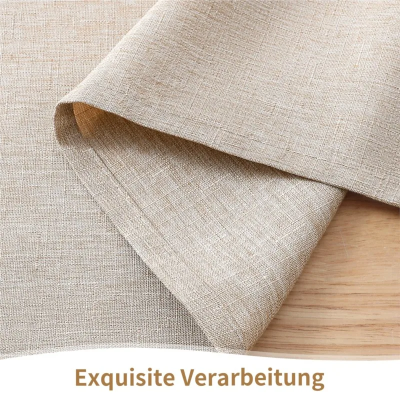 Homaxy Linen Textured Rectangle Table Cloth Absorbent Table Linens Anti-Wrinkle Burlap Tablecloths for Dining Tables thumbnail 3