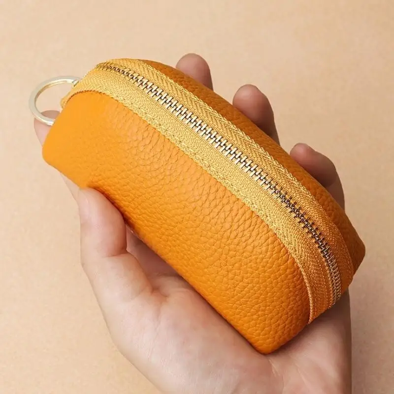 PU Leather Car Key Case Men Women Wallets Housekeeping Keys Covers Zipper Storage Pouch Card Bags thumbnail 5