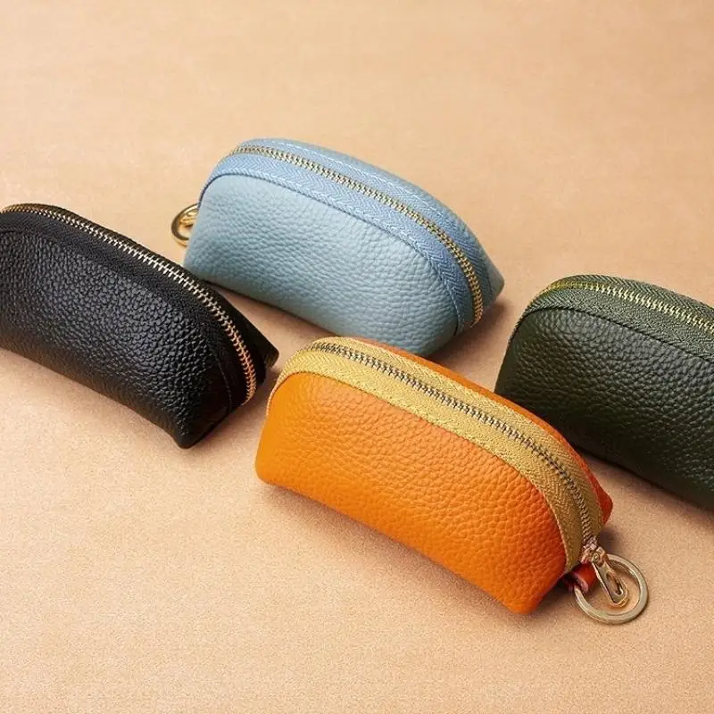 PU Leather Car Key Case Men Women Wallets Housekeeping Keys Covers Zipper Storage Pouch Card Bags thumbnail 4