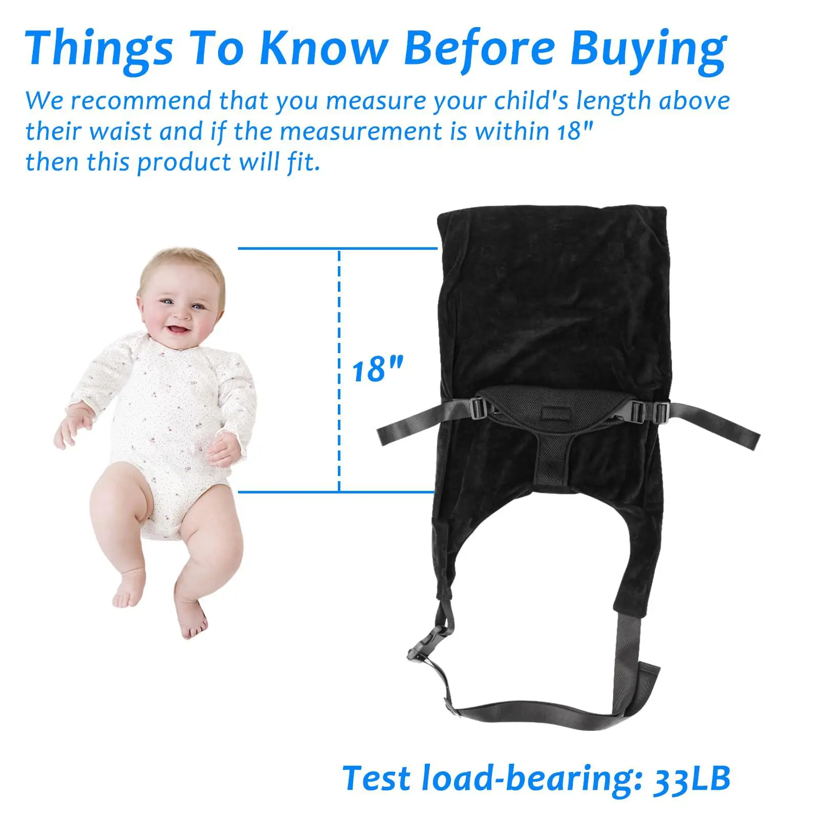 Flannel Airplane Seat Extender Airplane Bed with Side Pocket Comfort Breathable Travel Foot Rest Hammock for Toddlers Children thumbnail 5