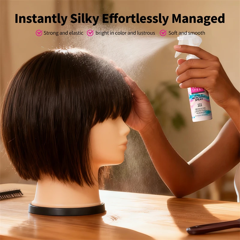 Wig Spray 100ml Moisturizer Care Spray for Wig Keratin Soft Smooth Frizz Damaged Repair Hair Mask Leave-in Conditioner Hair Care thumbnail 4