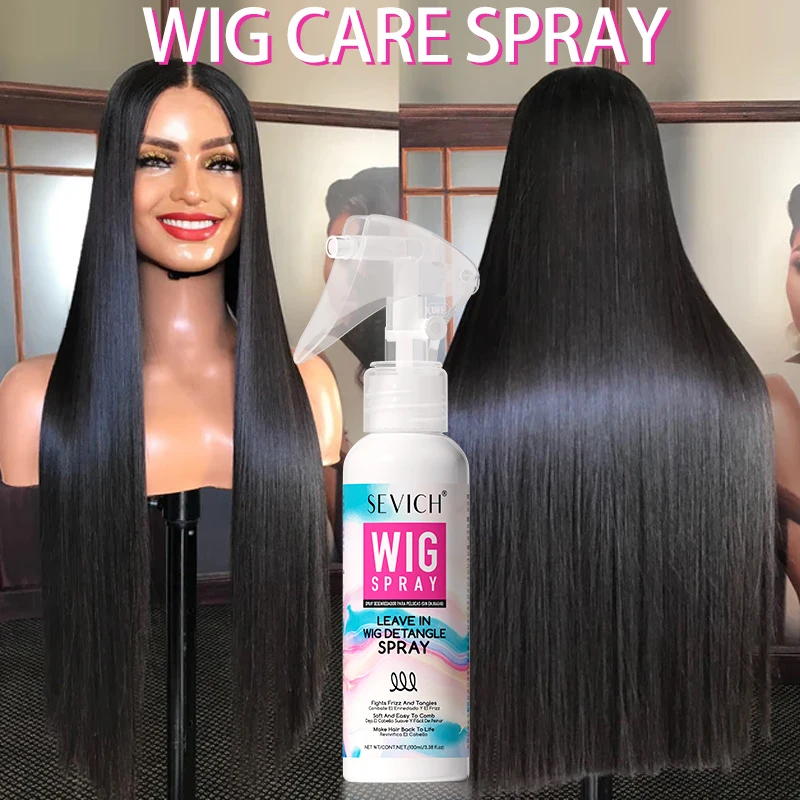 Wig Spray 100ml Moisturizer Care Spray for Wig Keratin Soft Smooth Frizz Damaged Repair Hair Mask Leave-in Conditioner Hair Care thumbnail 2