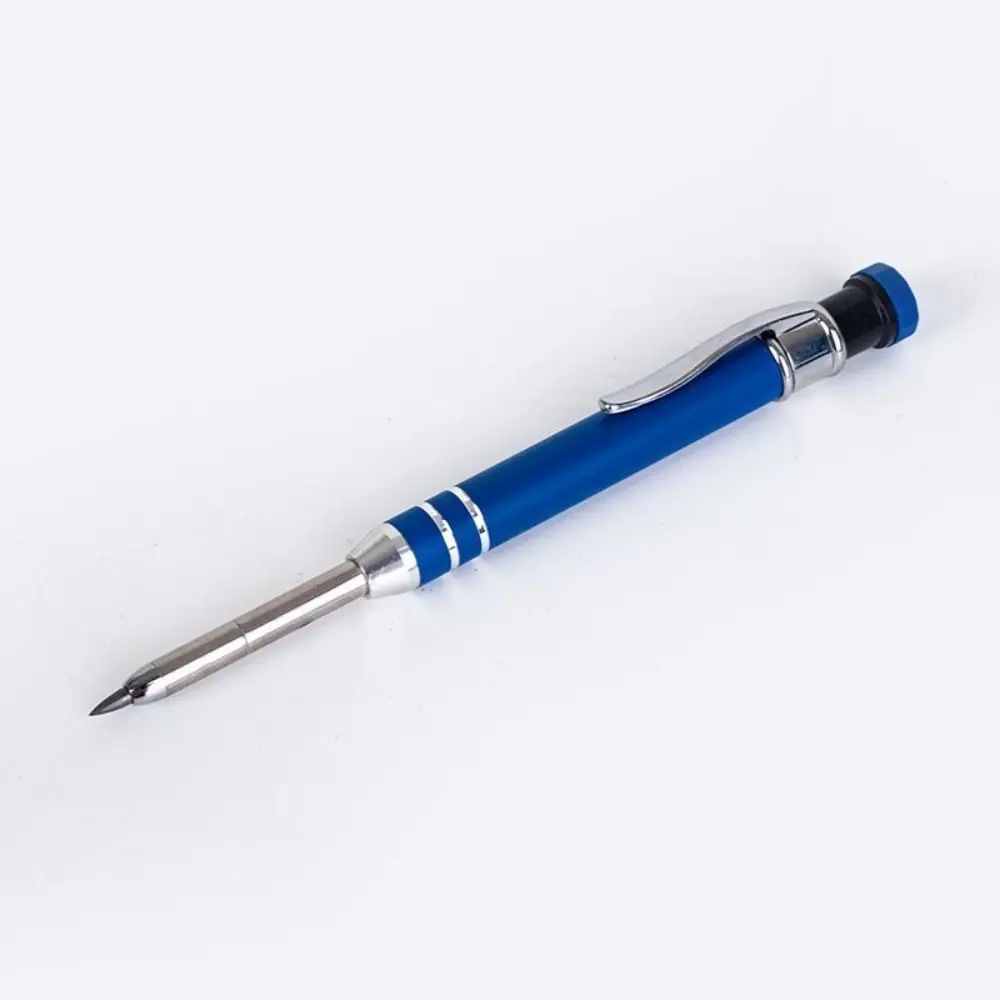 2.8mm Mechanical Pencil Deep Hole Marking Long Head Solid Carpenter Pencil Metal Built-in Sharpener Woodworking Deep-hole Marker thumbnail 5