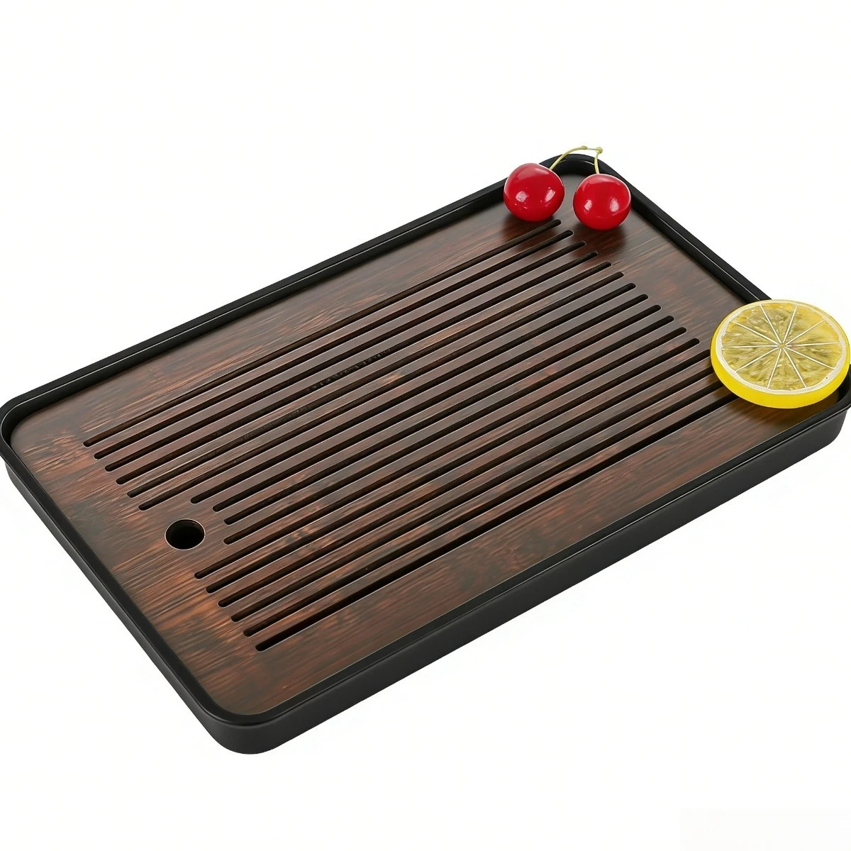 Portable Detachable Bamboo Tea Table Dry Wet Dual Use KungFu Tea Tray with Drainage Easy to Clean Household Storage Tray