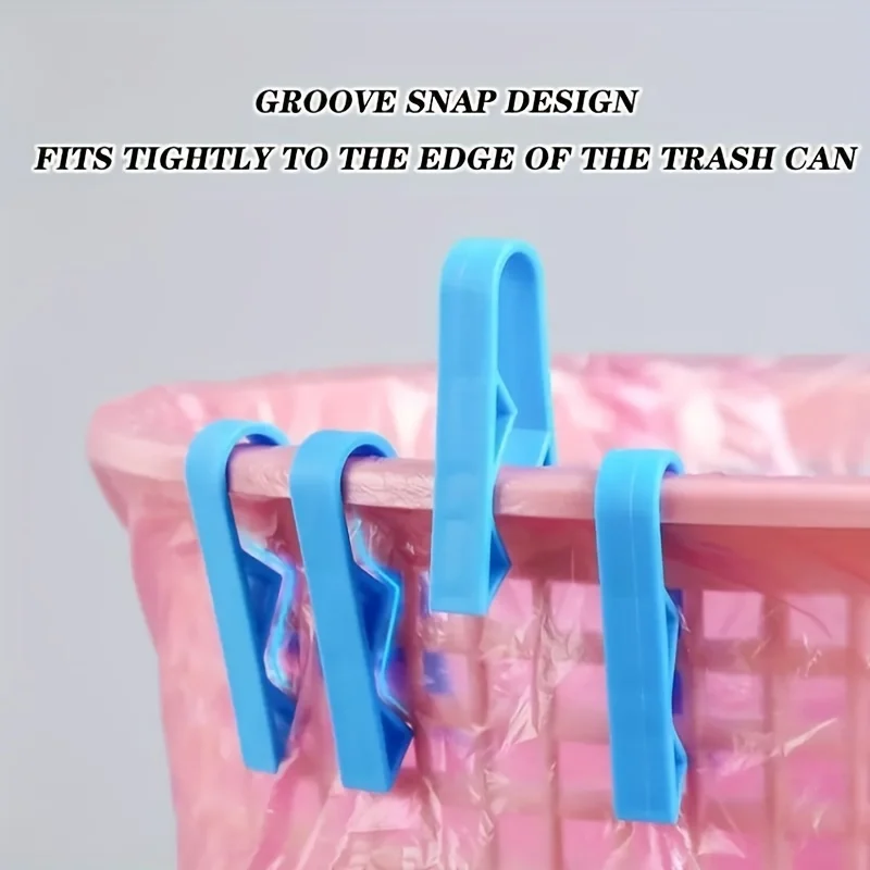 10 innovative trash can clips - safe and non slip trash bag holder, stylish divider side clips, convenient for home use thumbnail 5
