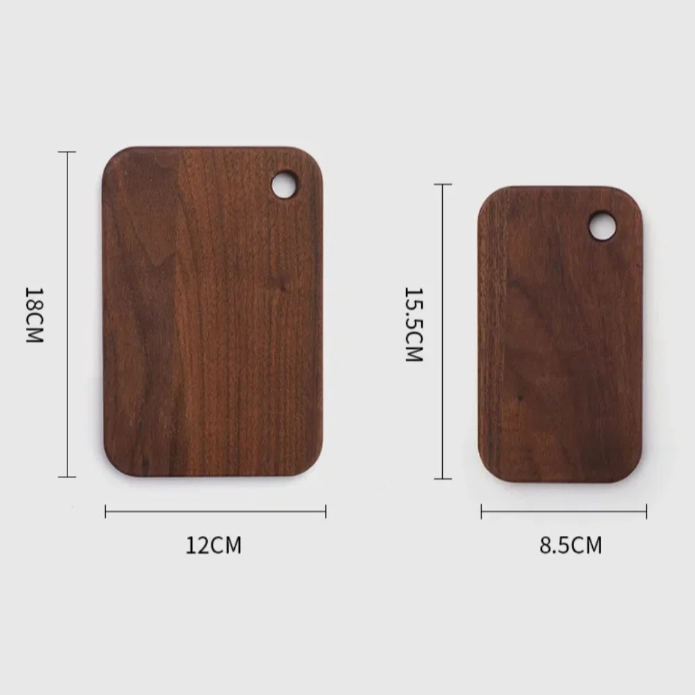 Wooden Outdoor Cutting Boards Walnut Portable Fruit Cutting Board Double-sided Camping Kitchenware For 800/1000ml Lunch Box thumbnail 6