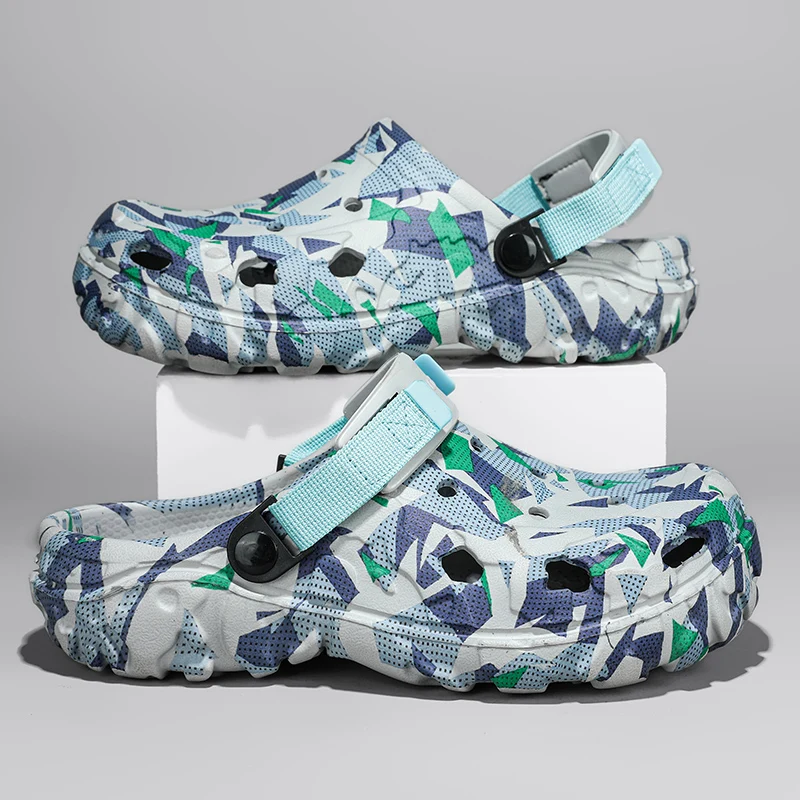 Men Outdoor Clogs Sandals Summer Thick Bottom Slippers Home Garden Shoes Teenager Sandals Hole Casual Shoes Clog Big Size 46 47 thumbnail 3