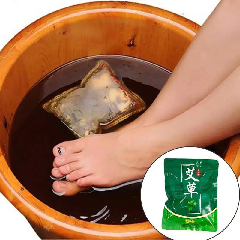 6g*30 Bags Of Foot Bath Powder Wormwood Ginger Safflower Insomnia Herbal SPA Detoxification And Relaxing Anti-Edema Dysmeno Q1U9