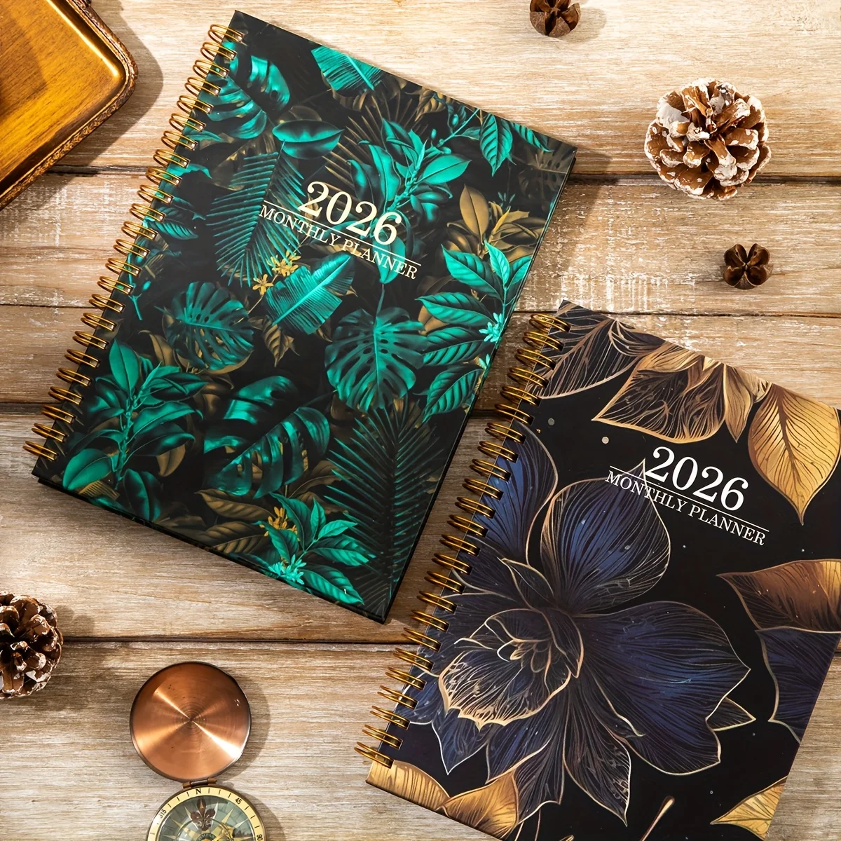 2026 Notebook - Weekly and Monthly Calendar Organizer with Stickers, Flower Design - Suitable for Home, Office, School thumbnail 3