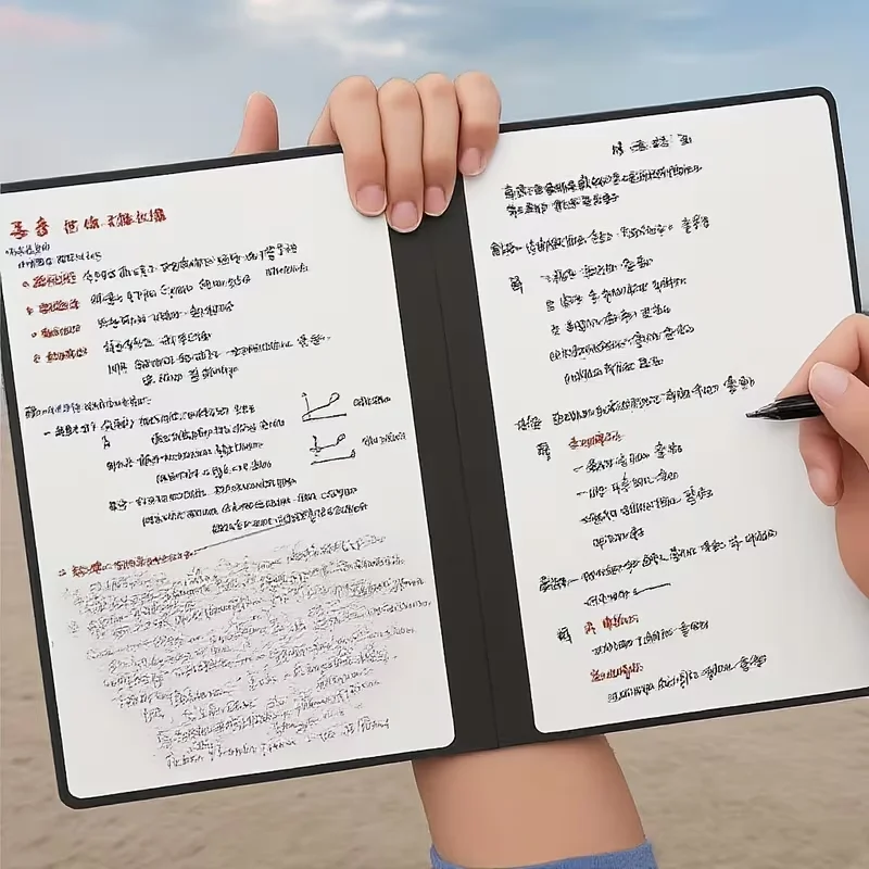 A5 Reusable Whiteboard Notebook Set with Eraser & Wipeable Board  Portable Weekly Planner, Notebooks for School