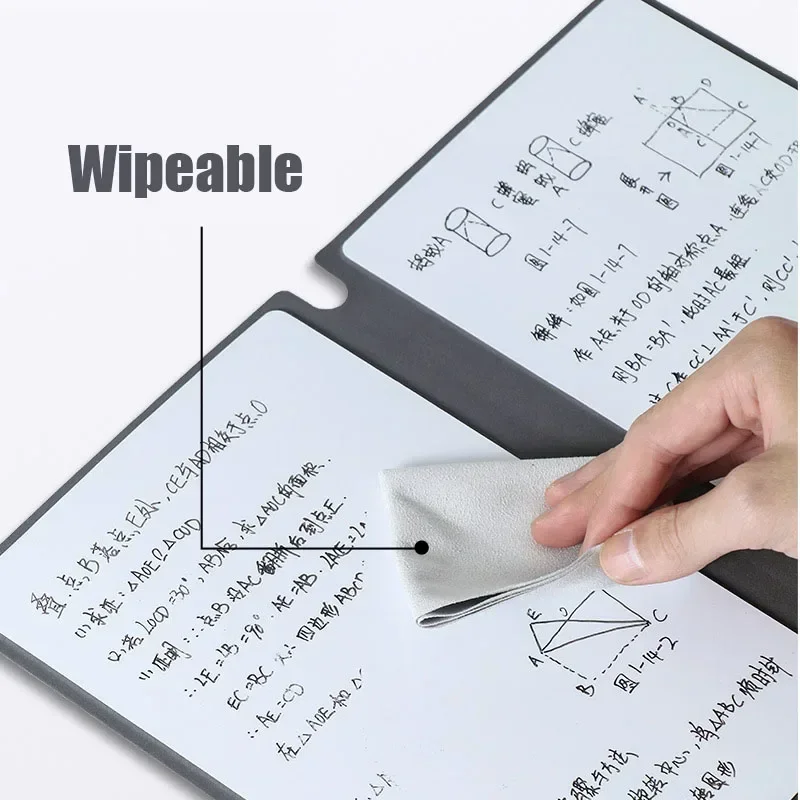 A5 Reusable Whiteboard Notebook Set with Eraser & Wipeable Board  Portable Weekly Planner, Notebooks for School thumbnail 5