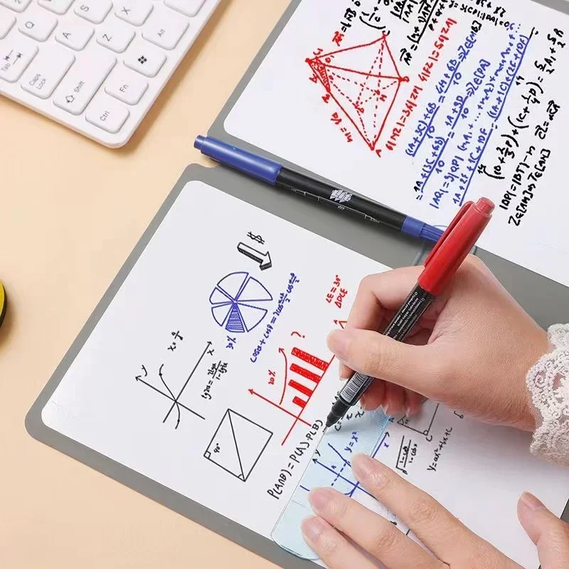 A5 Reusable Whiteboard Notebook Set with Eraser & Wipeable Board  Portable Weekly Planner, Notebooks for School thumbnail 2