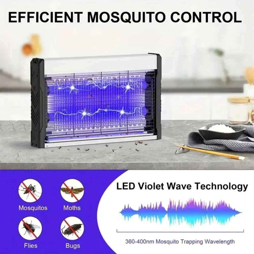 JOYINLED Mosquito Killer Lamp UV Light Insect Trap Fly Catcher for Bedroom Indoor Pest Control Anti Mosquito Repellent Fly Trap thumbnail 2